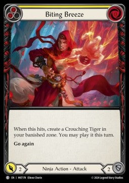 Biting Breeze (Yellow) [MST174] (Part the Mistveil) Rainbow Foil