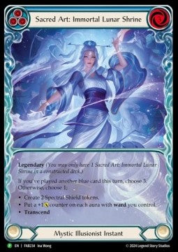 Sacred Art: Immortal Lunar Shrine // Inner Chi (Extended Art) [FAB234] (FAB Promos) Rainbow Foil