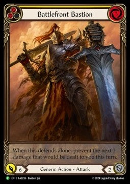 Battlefront Bastion (Yellow) (Extended Art) [FAB236] (FAB Promos) Rainbow Foil