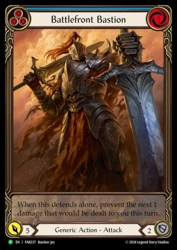 Battlefront Bastion (Blue) (Extended Art) [FAB237] (FAB Promos) Rainbow Foil