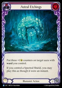 Astral Etchings (Red) [MST134] (Part the Mistveil) Rainbow Foil