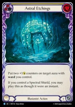 Astral Etchings (Yellow) [MST135] (Part the Mistveil) Rainbow Foil