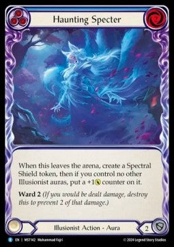 Haunting Specter (Blue) [MST142] (Part the Mistveil) Rainbow Foil