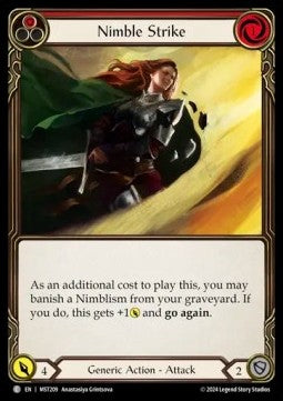 Nimble Strike (Red) [MST209] (Part the Mistveil) Regular