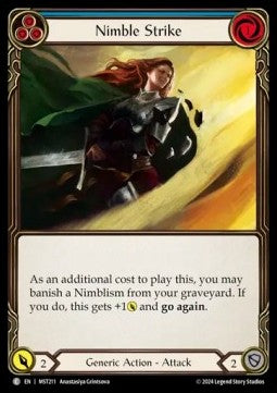 Nimble Strike (Blue) [MST211] (Part the Mistveil) Regular