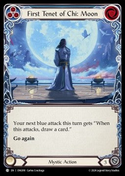 First Tenet of Chi: Moon [ENG018] (Part the Mistveil - Enigma Blitz Deck) Regular