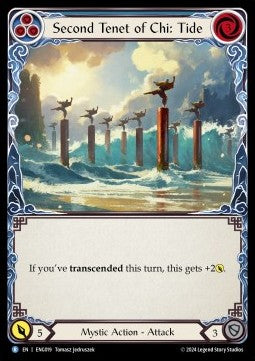 Second Tenet of Chi: Tide [ENG019] (Part the Mistveil - Enigma Blitz Deck) Regular