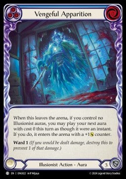 Vengeful Apparition (Blue) [ENG022] (Part the Mistveil - Enigma Blitz Deck) Regular