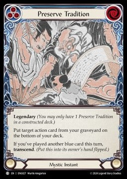 Preserve Tradition // Inner Chi [ENG027] (Part the Mistveil - Enigma Blitz Deck) Regular