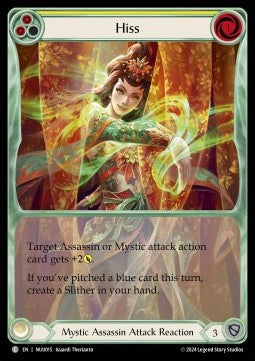 Hiss (Yellow) (Extended Art) [NUU015] (Part the Mistveil - Nuu Blitz Deck) Regular