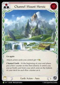 Channel Mount Heroic (Extended Art) [LGS306] (LGS Promos) Cold Foil
