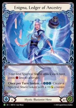 Enigma, Ledger of Ancestry [HER114] (Hero Promos) Rainbow Foil