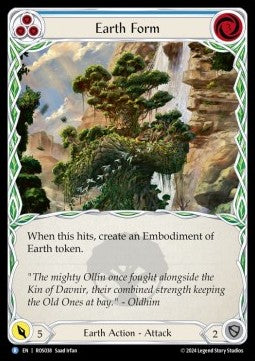 Earth Form (Blue) [ROS038] (Rosetta) Rainbow Foil