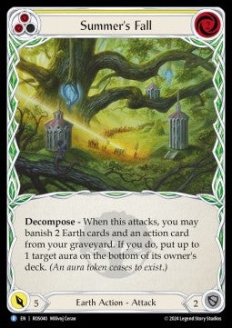 Summer's Fall (Yellow) [ROS040] (Rosetta) Rainbow Foil