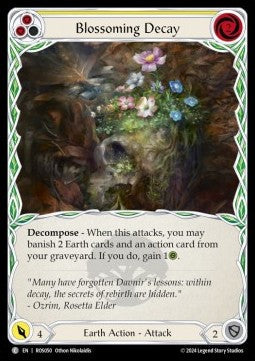 Blossoming Decay (Yellow) [ROS050] (Rosetta) Rainbow Foil