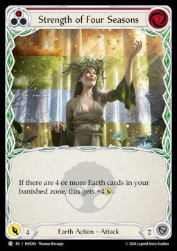 Strength of Four Seasons (Red) [ROS058] (Rosetta) Rainbow Foil