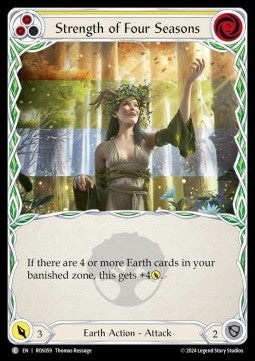 Strength of Four Seasons (Yellow) [ROS059] (Rosetta) Rainbow Foil