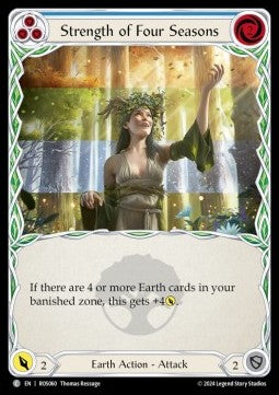Strength of Four Seasons (Blue) [ROS060] (Rosetta) Rainbow Foil