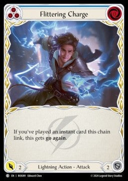 Flittering Charge (Blue) [ROS091] (Rosetta) Rainbow Foil