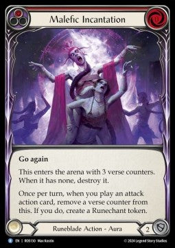 Malefic Incantation (Red) [ROS130] (Rosetta) Regular