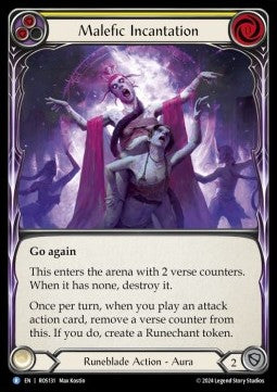 Malefic Incantation (Yellow) [ROS131] (Rosetta) Regular