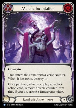 Malefic Incantation (Blue) [ROS132] (Rosetta) Rainbow Foil