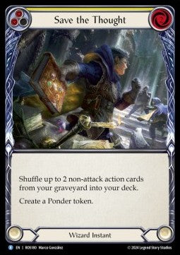 Save the Thought (Yellow) [ROS180] (Rosetta) Rainbow Foil
