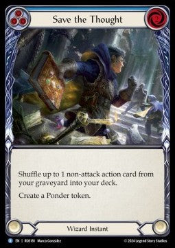 Save the Thought (Blue) [ROS181] (Rosetta) Rainbow Foil