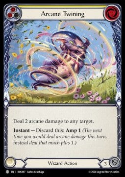 Arcane Twining (Yellow) [ROS187] (Rosetta) Rainbow Foil