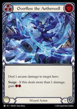 Overflow the Aetherwell (Blue) [ROS200] (Rosetta) Rainbow Foil