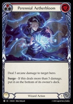 Perennial Aetherbloom (Red) [ROS201] (Rosetta) Rainbow Foil