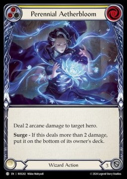 Perennial Aetherbloom (Yellow) [ROS202] (Rosetta) Rainbow Foil