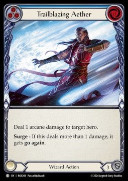 Trailblazing Aether (Blue) [ROS209] (Rosetta) Rainbow Foil