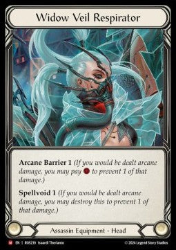 Widow Veil Respirator [ROS239] (Rosetta) Cold Foil