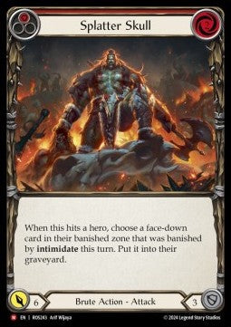 Splatter Skull [ROS243] (Rosetta) Rainbow Foil