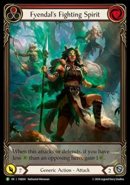 Fyendal's Fighting Spirit (Red) (Extended Art) [FAB261] (FAB Promos) Rainbow Foil