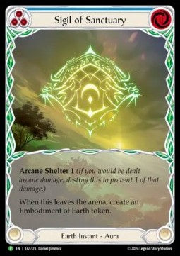 Sigil of Sanctuary (Extended Art) [LGS323] (LGS Promos) Rainbow Foil