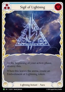 Sigil of Lightning (Extended Art) [LGS311] (LGS Promos) Rainbow Foil