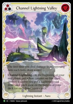 Channel Lightning Valley (Extended Art) [FAB264] (FAB Promos) Cold Foil