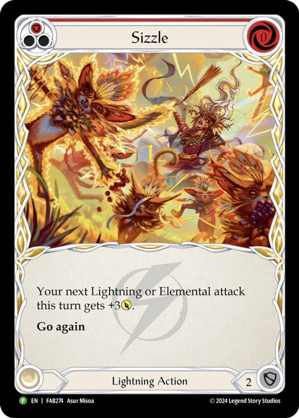 Sizzle (Red) [FAB274] (FAB Promos) Rainbow Foil