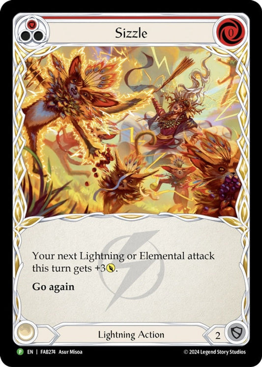 Sizzle (Red) [FAB274] (FAB Promos) Rainbow Foil