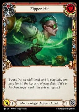 Zipper Hit (Red) [AIO013] (Armory Deck: Dash I/O) Regular