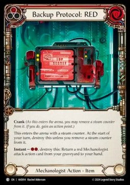 Backup Protocol: RED [AIO014] (Armory Deck: Dash I/O) Regular
