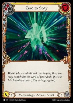 Zero to Sixty (Yellow) [AIO018] (Armory Deck: Dash I/O) Regular