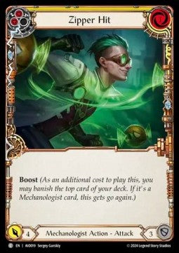 Zipper Hit (Yellow) [AIO019] (Armory Deck: Dash I/O) Regular