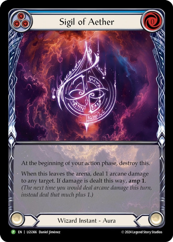 Sigil of Aether (Extended Art) [LGS366] (LGS Promos) Rainbow Foil