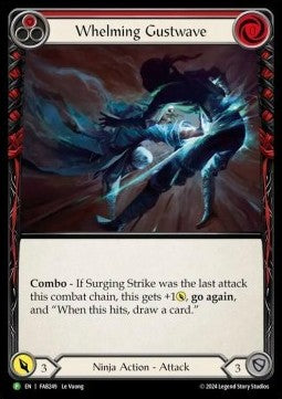 Whelming Gustwave (Red) (Alternate Art) [FAB249] (FAB Promos) Rainbow Foil