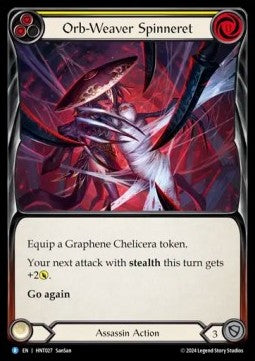 Orb-Weaver Spinneret (Yellow) [HNT027] (The Hunted) Rainbow Foil