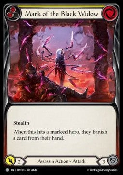 Mark of the Black Widow (Yellow) [HNT033] (The Hunted) Rainbow Foil