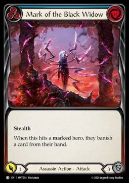 Mark of the Black Widow (Blue) [HNT034] (The Hunted) Rainbow Foil